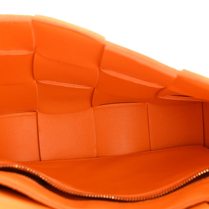 Nappa Maxi Intreccio Cassette Bag Tangerine