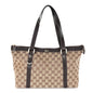 Monogram Medium Abbey Tote Dark Brown