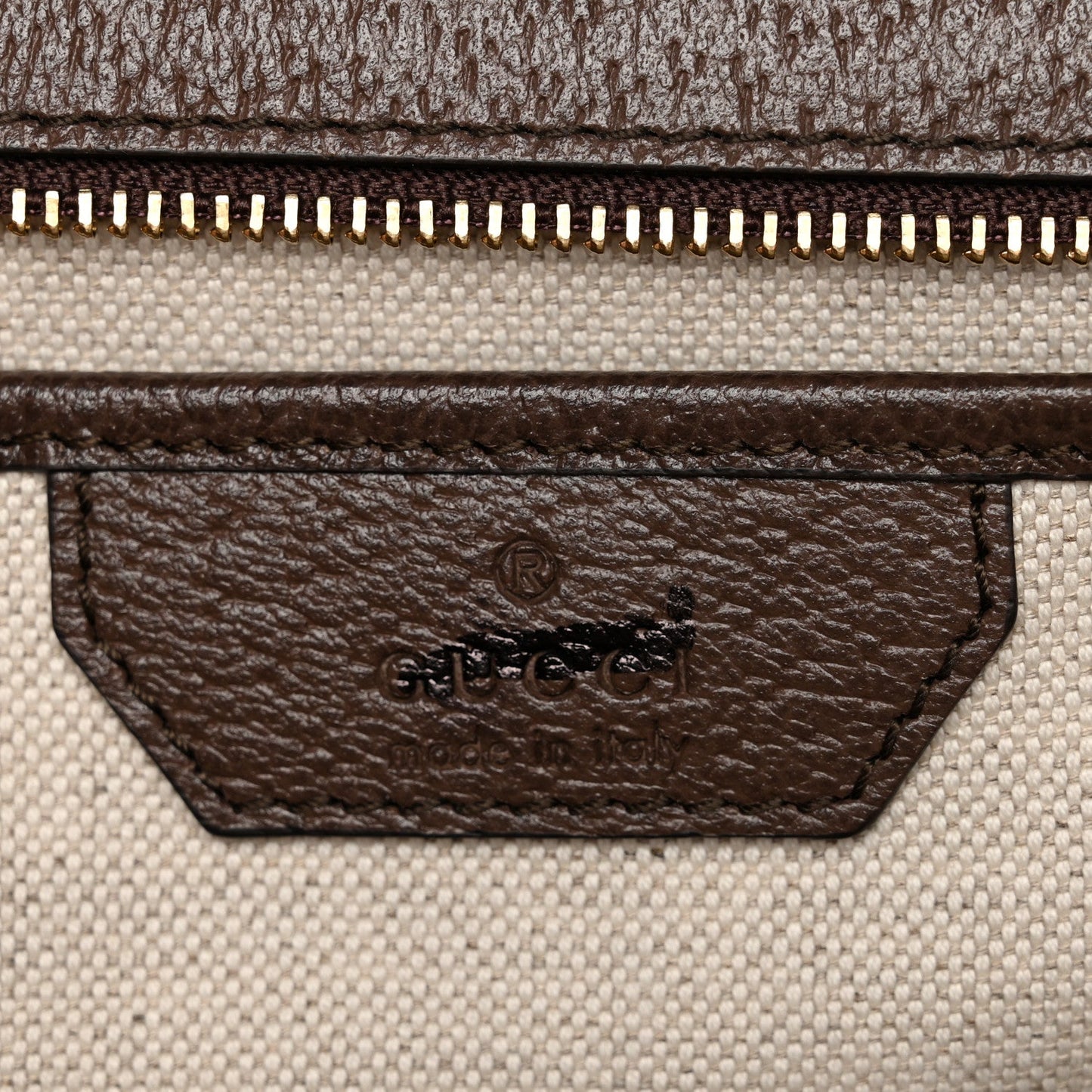 GG Supreme Monogram Studded Calfskin Centum Medium Bamboo 1947 Top Handle Bag Beige Ebony Multicolor