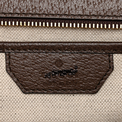 GG Supreme Monogram Studded Calfskin Centum Medium Bamboo 1947 Top Handle Bag Beige Ebony Multicolor