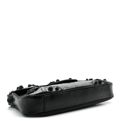 Agneau Arena Monochrome Small Le Cagole Sling Bag Black