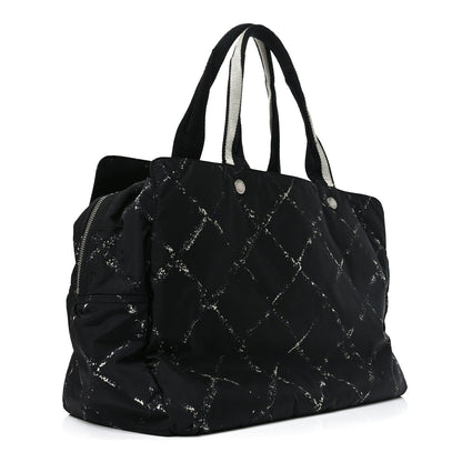 Nylon Travel Tote Black