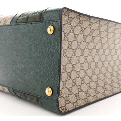 Monogram GG Mignon Textured Dollar Calfskin GG Supreme Monogram Quilted Mini GG Large Tote Bag Green Beige Ebony