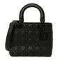 Ultra Matte Calfskin Cannage Medium Lady Dior Black