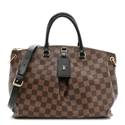 Damier Ebene Odeon Tote MM Black