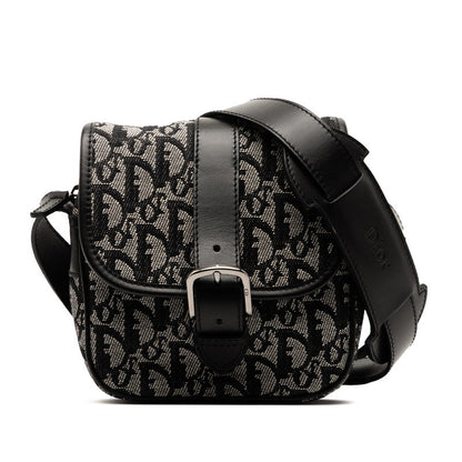 Dior Trotter Canvas Leather Shoulder Bag