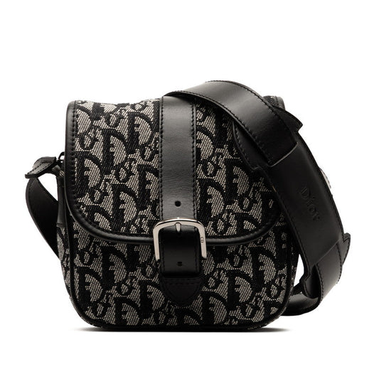 Dior Trotter Canvas Leather Shoulder Bag