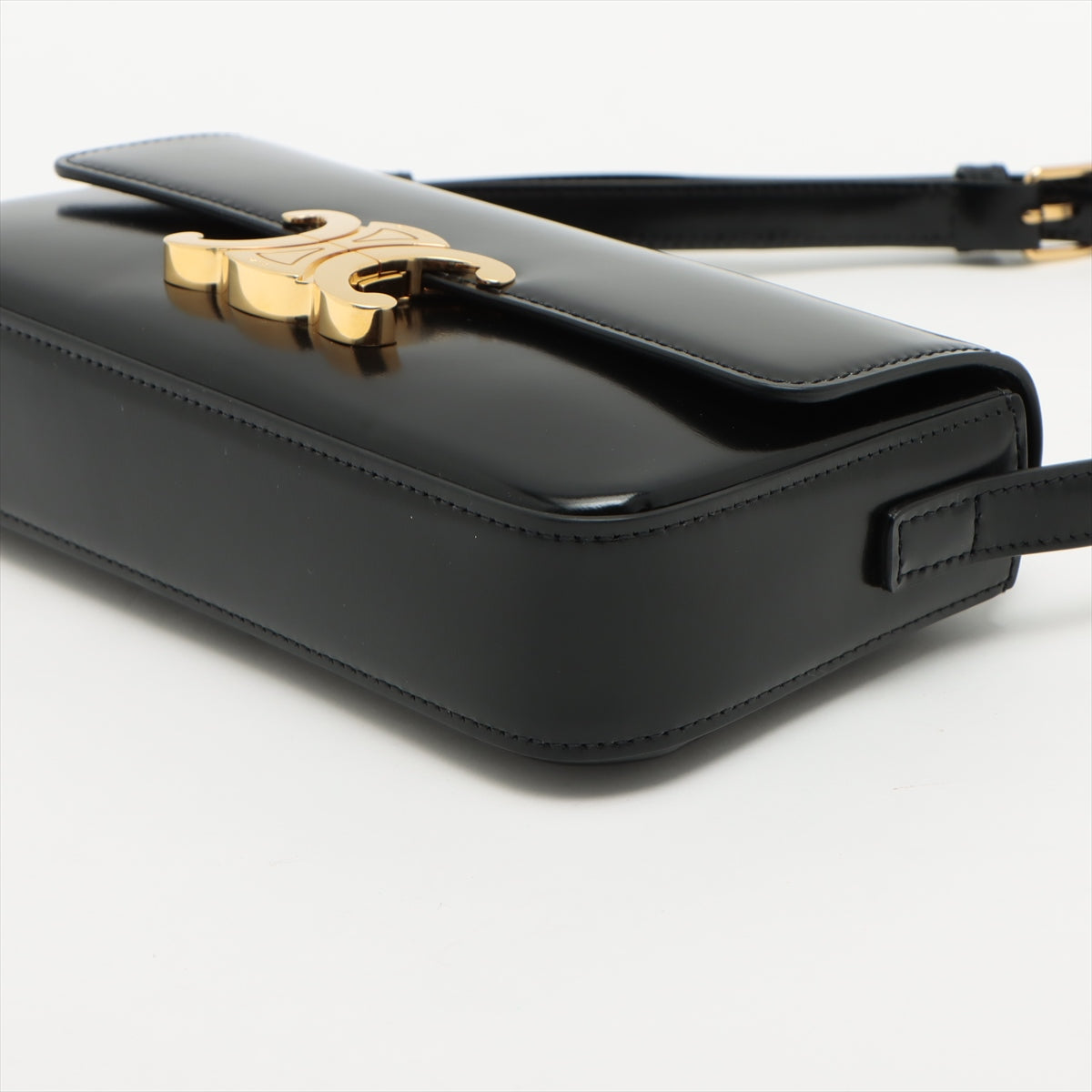 ITEM 8 - Celine Triomphe Shoulder Bag Black