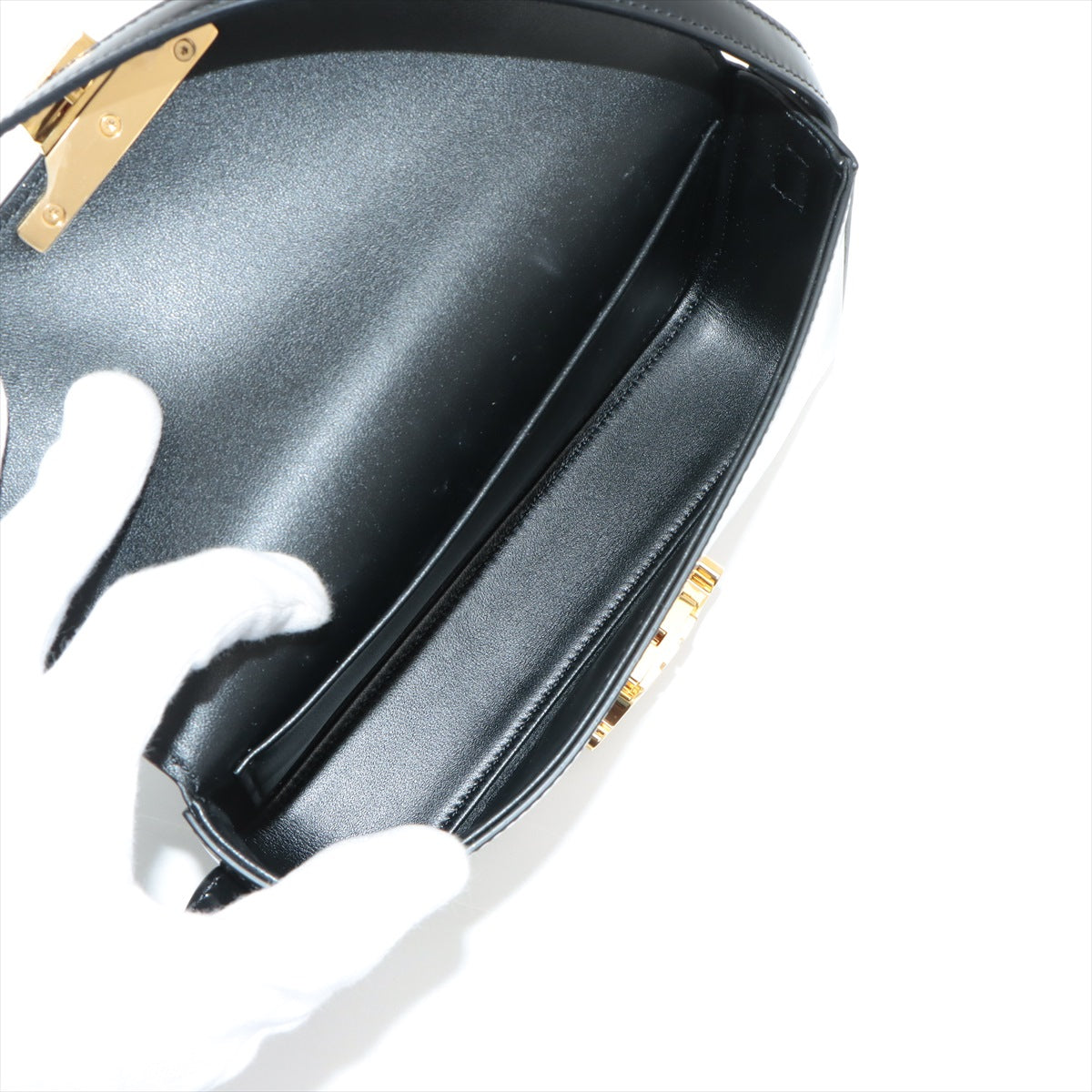 ITEM 8 - Celine Triomphe Shoulder Bag Black