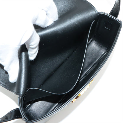 ITEM 8 - Celine Triomphe Shoulder Bag Black