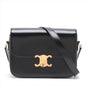Celine Triomphe Teen Leather Shoulder Bag Black