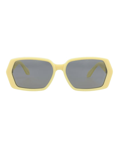 Alaia Womens Square/Rectangle Yellow Yellow Grey Fashion Designer Eyewear