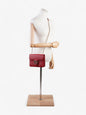 Gucci Interlocking Chain Shoulder Red Calfskin Leather Small