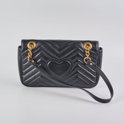 Gucci Small Marmont Shoulder Bag Black
