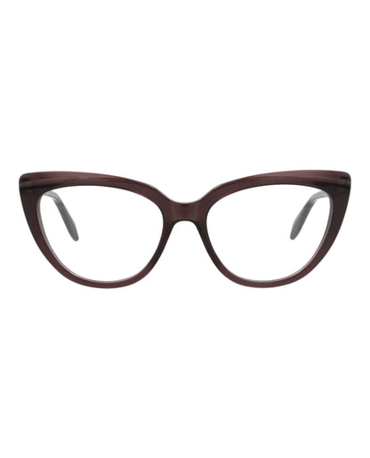 Alexander McQueen Womens Cat Eye Violet Violet Transparent Fashion Designer Eyewear
