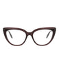 Alexander McQueen Womens Cat Eye Violet Violet Transparent Fashion Designer Eyewear