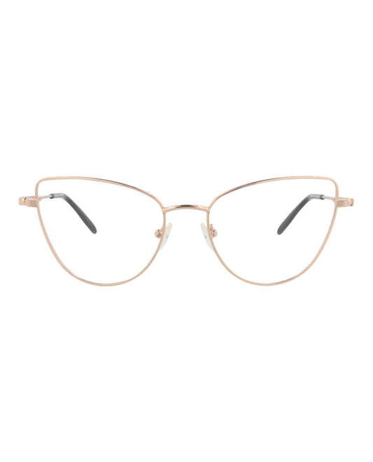 Alexander McQueen Womens Cat Eye Gold Gold Transparent Fashion Designer Eyewear