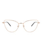 Alexander McQueen Womens Cat Eye Gold Gold Transparent Fashion Designer Eyewear