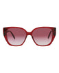 Alexander McQueen Womens Cat Eye Burgundy Burgundy Red Fashion Designer Eyewear