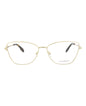 Alexander McQueen Womens Cat Eye Gold Gold Transparent Fashion Designer Eyewear