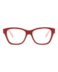 Alexander McQueen Womens Square/Rectangle Red Red Transparent Fashion Designer Eyewear