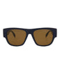 Alexander McQueen Mens Square/Rectangle Blue Blue Brown Fashion Designer Eyewear