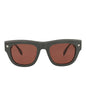 Alexander McQueen Mens Square/Rectangle Grey Grey Brown Fashion Designer Eyewear Grey Grey Brown