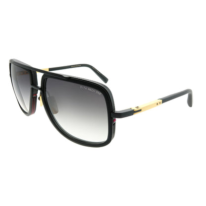 Mach-One DRX-2030-G-BLK-18K-59 Unisex Aviator Sunglasses