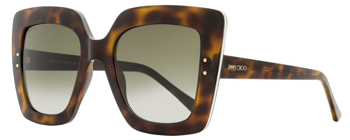 Jimmy Choo Square Sunglasses Auri /G 086HA Havana 53mm Havana