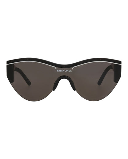 Balenciaga Unisex Shield/Wrap Black Black Grey Fashion Designer Eyewear