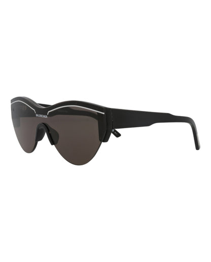 Balenciaga Unisex Shield/Wrap Black Black Grey Fashion Designer Eyewear