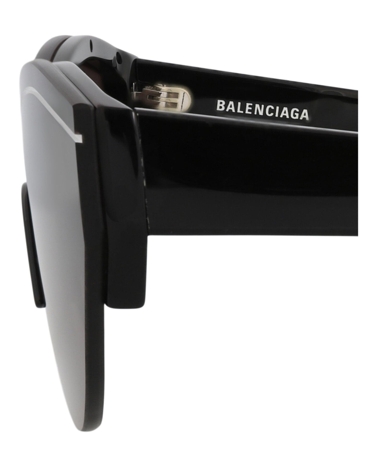 Balenciaga Unisex Shield/Wrap Black Black Grey Fashion Designer Eyewear