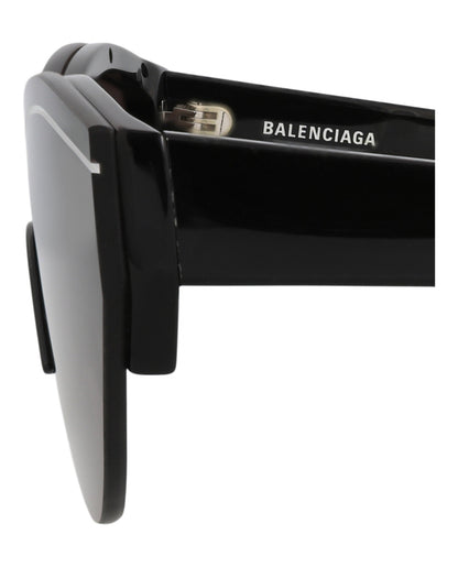 Balenciaga Unisex Shield/Wrap Black Black Grey Fashion Designer Eyewear