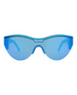 Balenciaga Unisex Shield/Wrap Light Blue Light Blue Blue Fashion Designer Eyewear