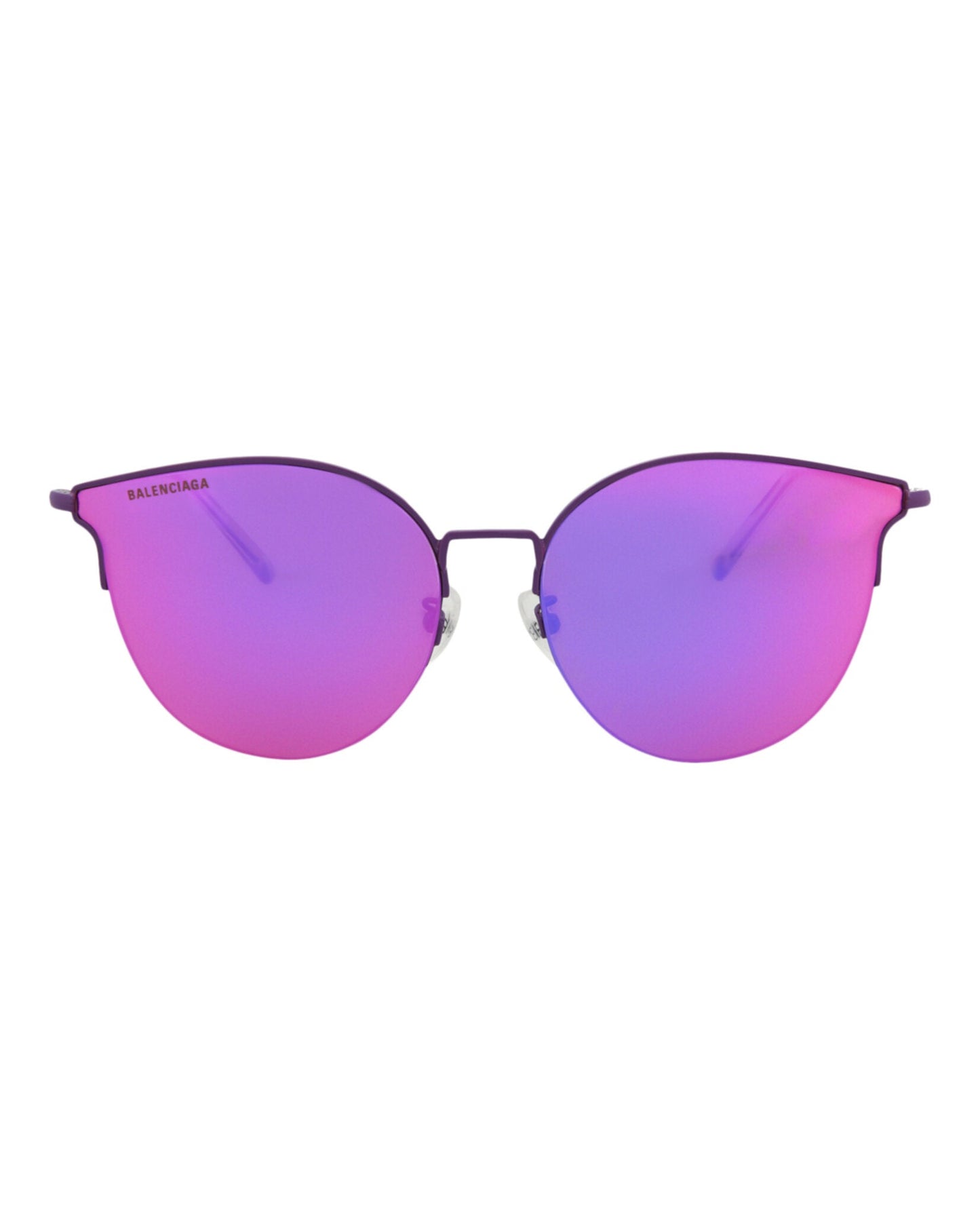 Balenciaga Mens Cat Eye Violet Violet Violet Fashion Designer Eyewear