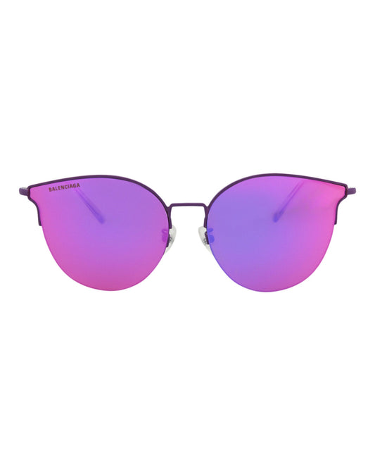 Balenciaga Mens Cat Eye Violet Violet Violet Fashion Designer Eyewear