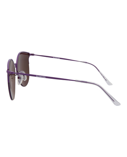 Balenciaga Mens Cat Eye Violet Violet Violet Fashion Designer Eyewear