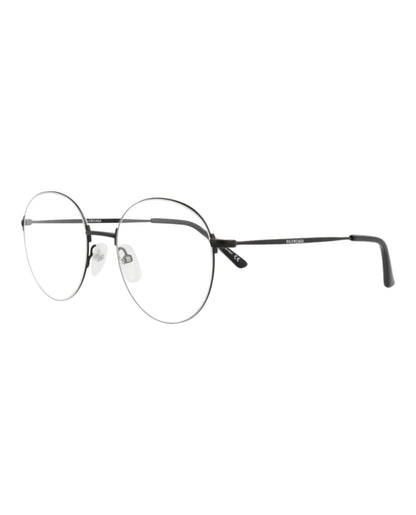 Balenciaga Unisex Round/Oval Black Black Transparent Fashion Designer Eyewear