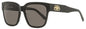 Balenciaga Square Sunglasses BB0056S 001 Black/Gold 55mm Black Gold