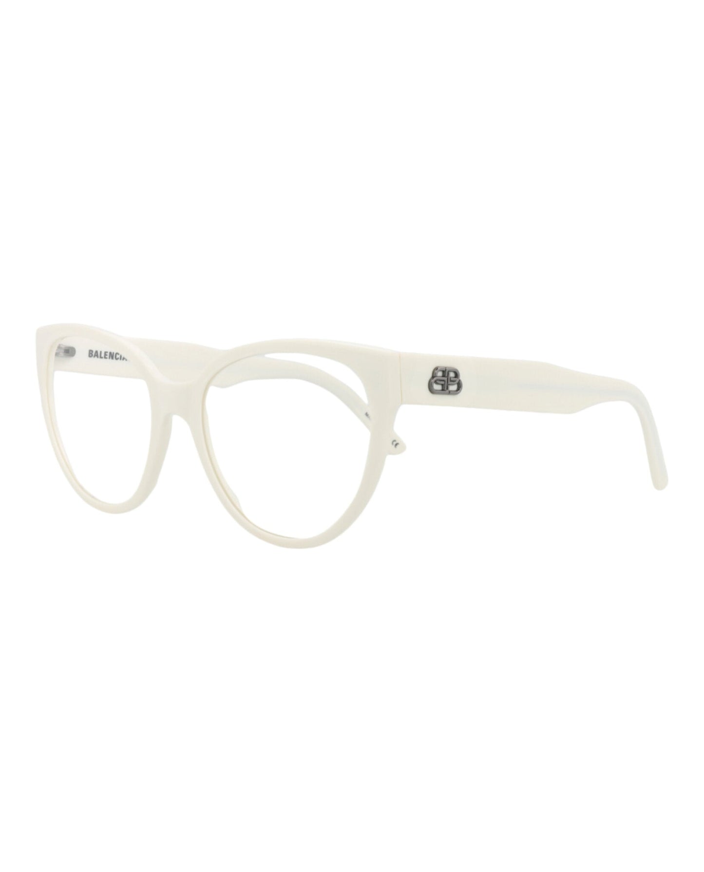 Balenciaga Womens Cat Eye White White Transparent Fashion Designer Eyewear
