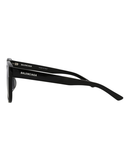 Balenciaga Unisex Square/Rectangle Black Black Grey Fashion Designer Eyewear