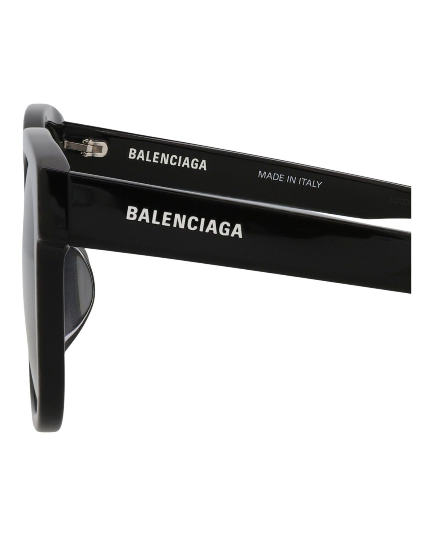Balenciaga Unisex Square/Rectangle Black Black Grey Fashion Designer Eyewear