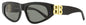 Balenciaga Cateye Sunglasses BB0095S 001 Black/Gold 53mm 0095 Black Gold
