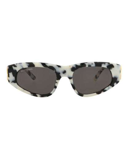 Balenciaga Womens Cat Eye Havana Gold Grey Fashion Designer Eyewear