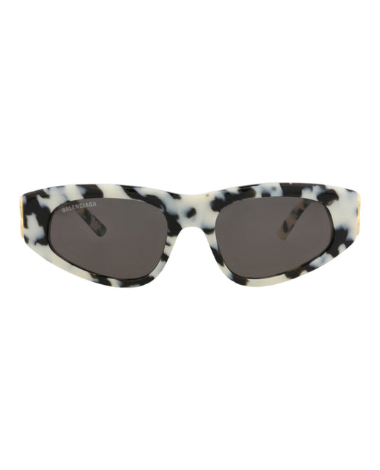 Balenciaga Womens Cat Eye Havana Gold Grey Fashion Designer Eyewear