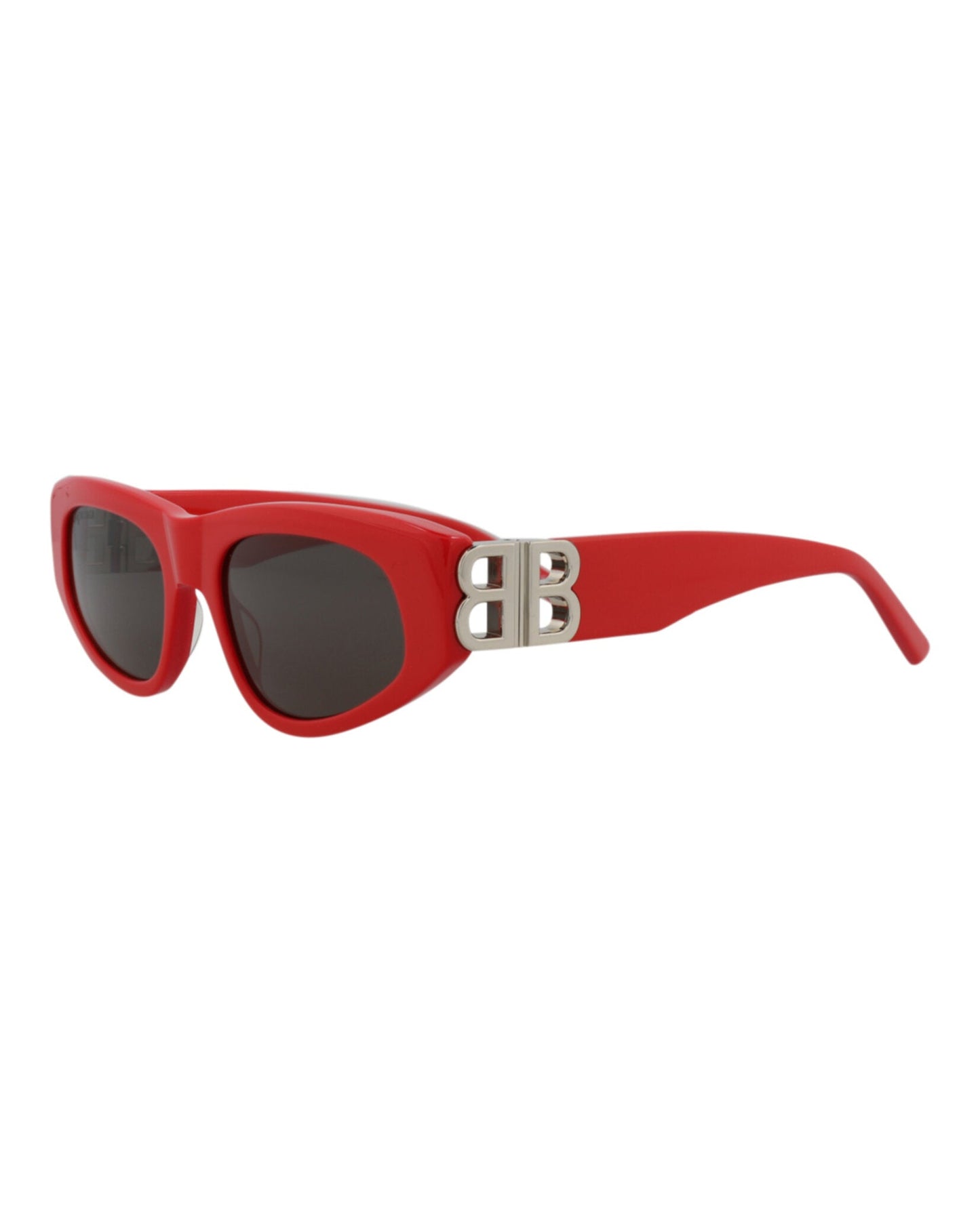 Balenciaga Womens Cat Eye Red Silver Grey Fashion Designer Eyewear