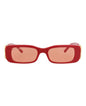 Balenciaga Womens Square/Rectangle Red Gold Red Fashion Designer Eyewear