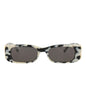 Balenciaga Womens Square/Rectangle Havana Gold Grey Fashion Designer Eyewear