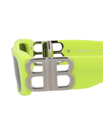 Balenciaga Womens Square/Rectangle Yellow Silver Grey Fashion Designer Eyewear