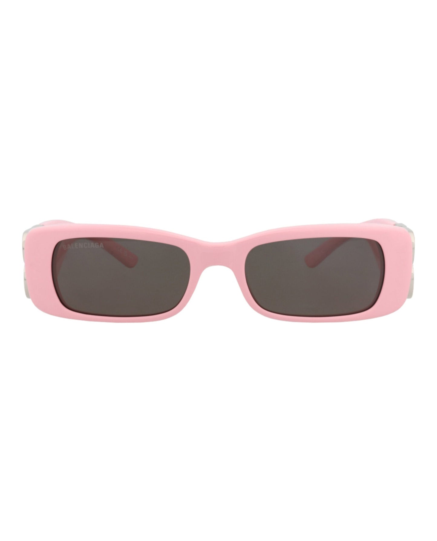 Balenciaga Womens Square/Rectangle Pink Silver Grey Fashion Designer Eyewear